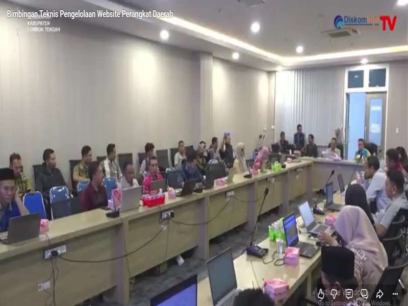 "Bupati Lombok Tengah Gelar Bimtek Pengelolaan Website Perangkat Daerah untuk Tingkatkan Transparansi dan Akses Informasi Publik"